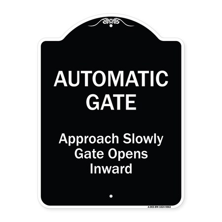 Designer Series-Automatic Gate Approach Slowly Gate Opens Inward